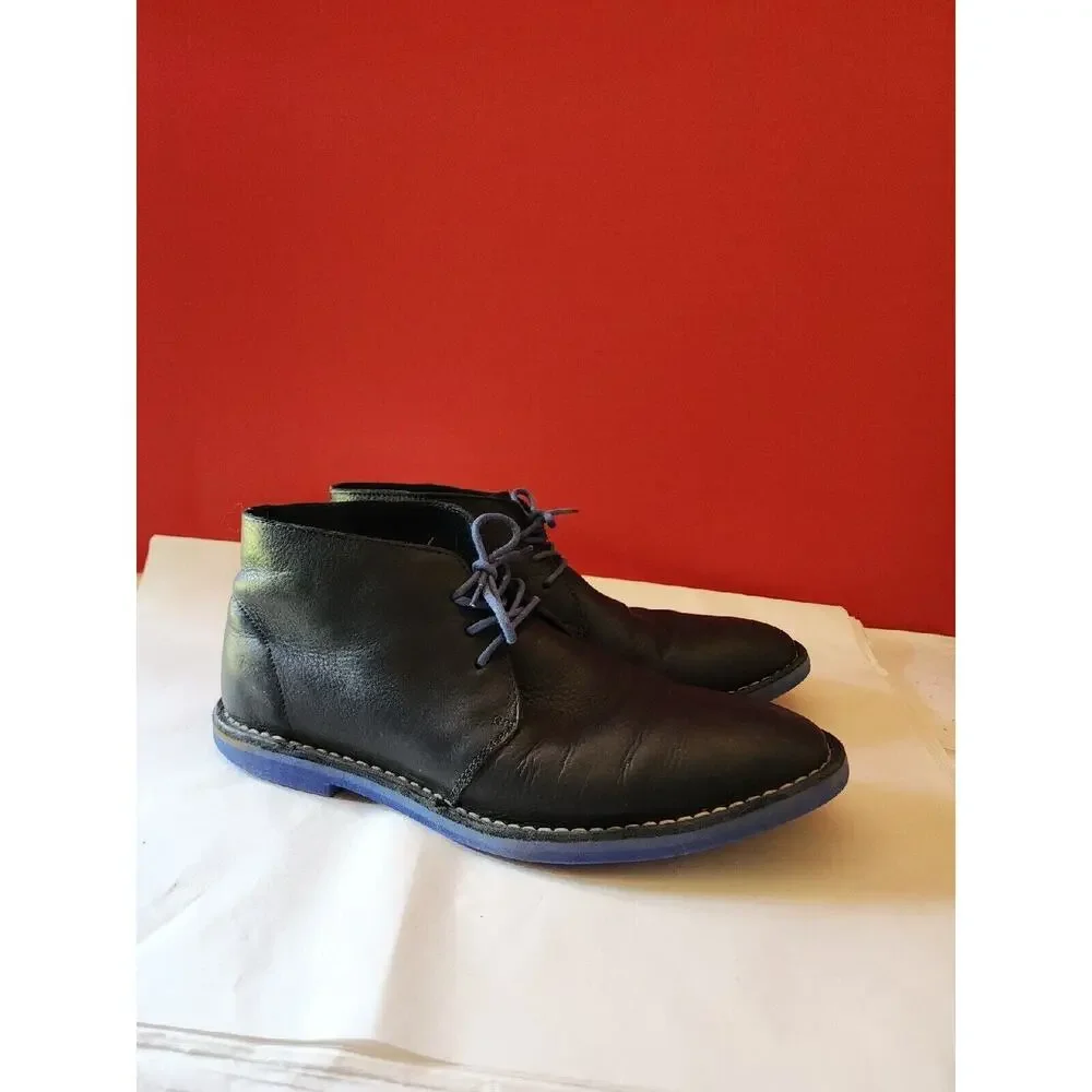 Cole Haan Men's 8 M Black Soft Leather Ankle Boots Dress Casual Shoes
